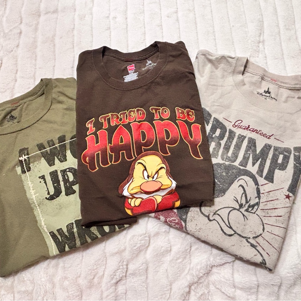 Disney Brown and Green Short Sleeve Tee Graphic Casual
